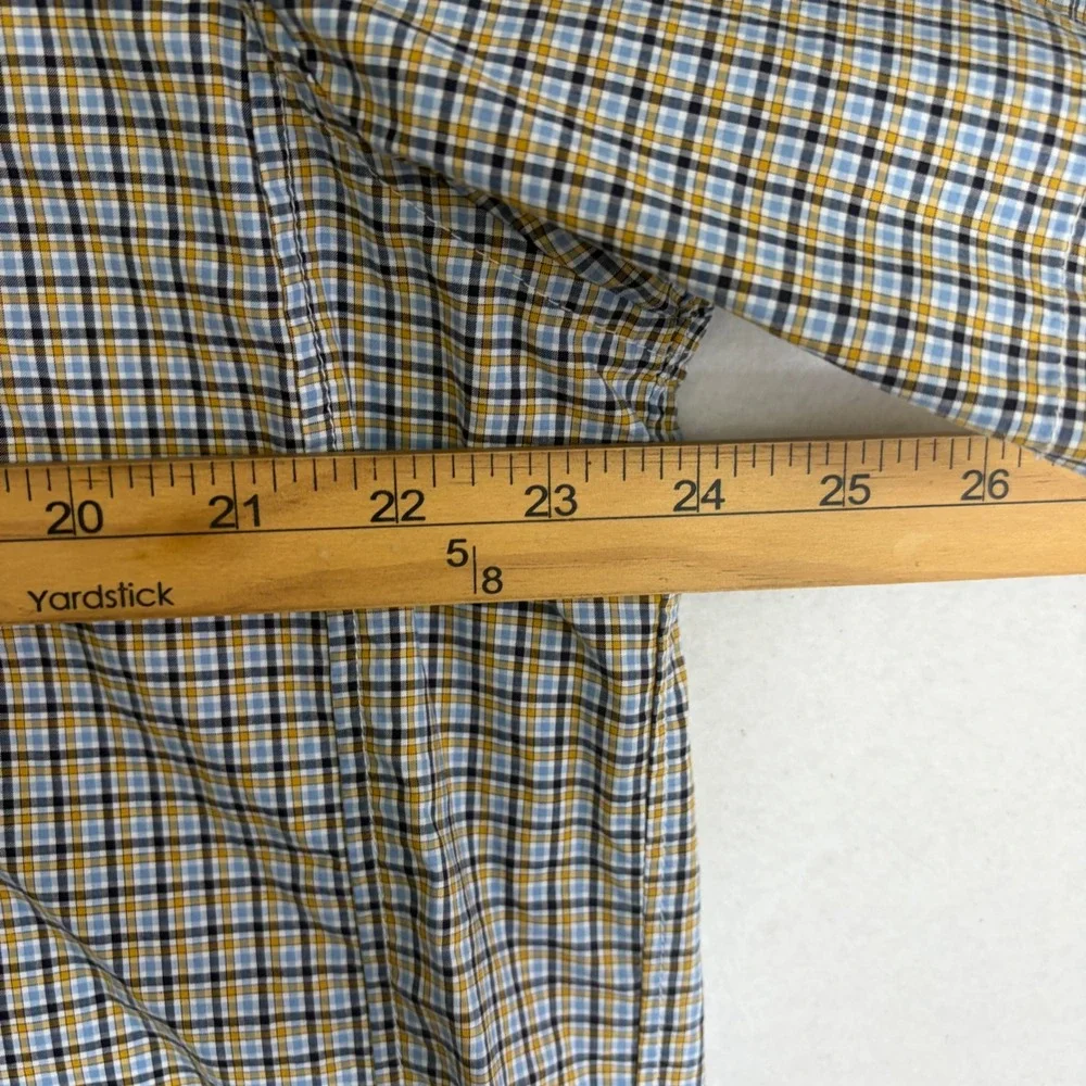 Fred Perry Bradley Wiggins Shirt Mens XXL Mustard Gingham New Short Sleeve M6715